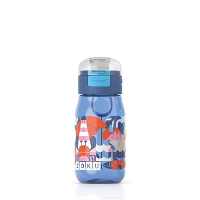Zoku - Kids Flip Gulp Bottle blu